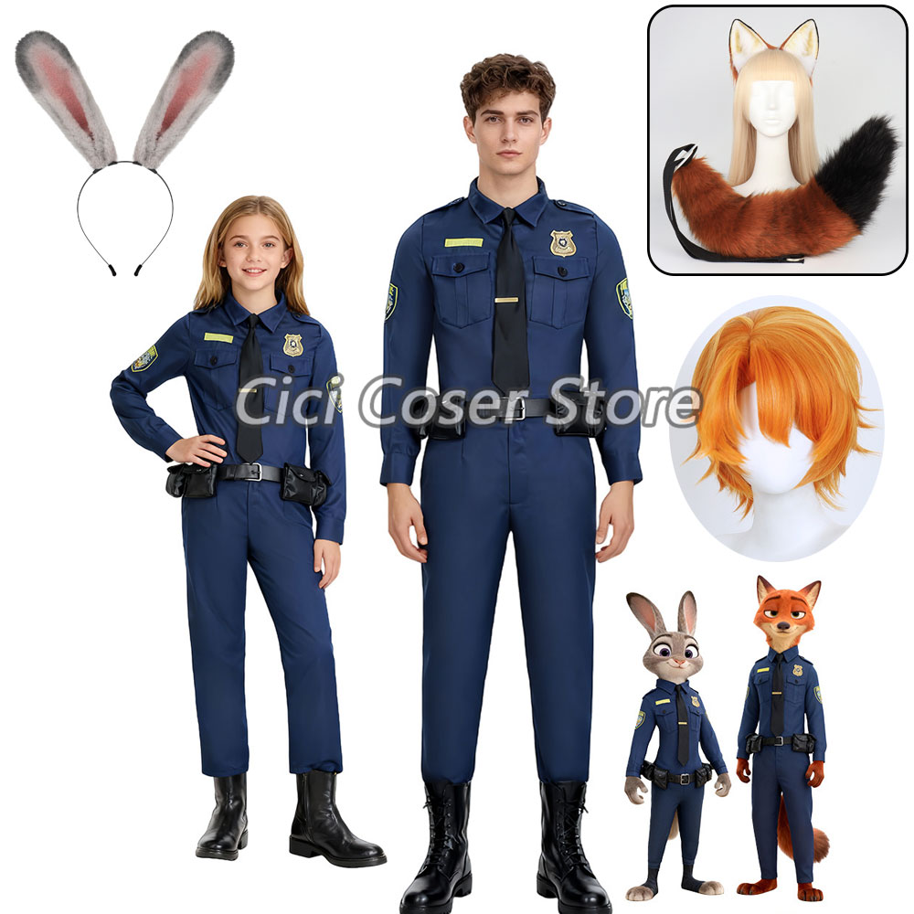 Zoo Party Games - Filme zoológico judy nick cosplay traje