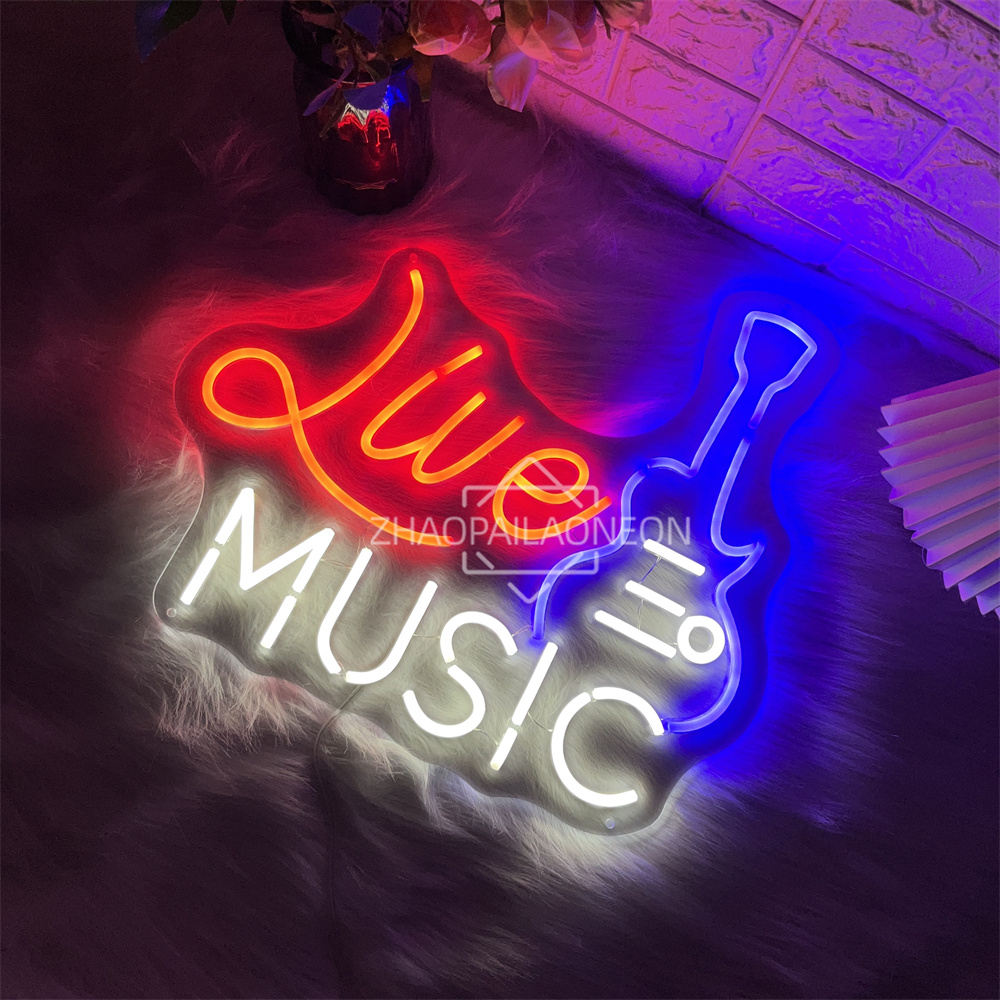 Música ao vivo sinal de néon c - Party Games Name avaliação e preço