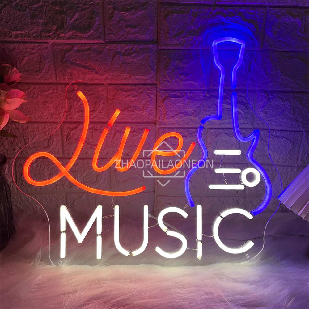 Música ao vivo sinal de néon c - Party Games Name avaliação e preço