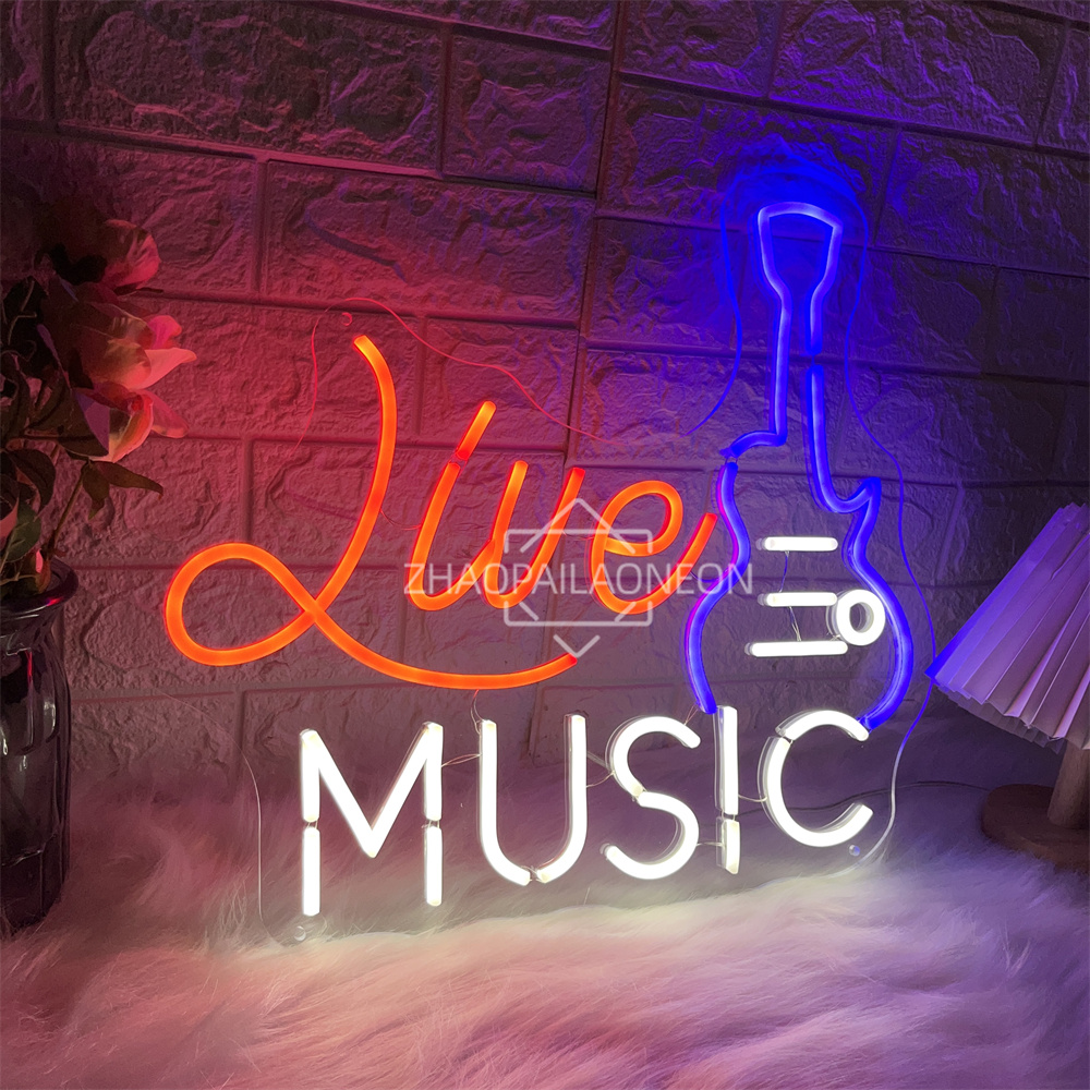 Música ao vivo sinal de néon c - Party Games Name avaliação e preço
